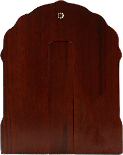 St. Nikolaus Eπάργυρη Heiligenikone mit Siebdruck Holz 20 x 25 cm 7,9 x 9,8 in