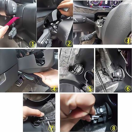 Κουμπι Start-stop Διακοπτης Αναφλεξης Skoda Octavia 4 Scala Kamiq Superb Iii
