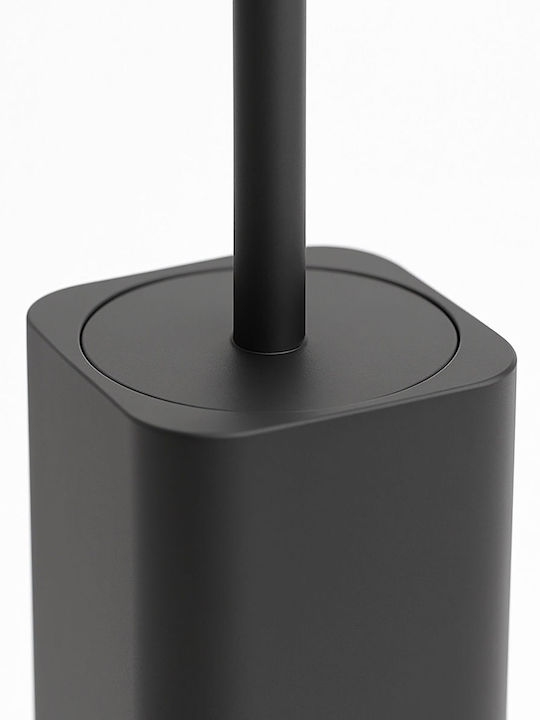 Relaxdays Ceramic Toilet Brush Black