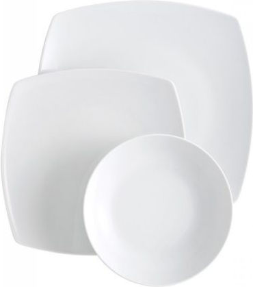 Emfasi White Porcelain Dinnerware Set 40pcs
