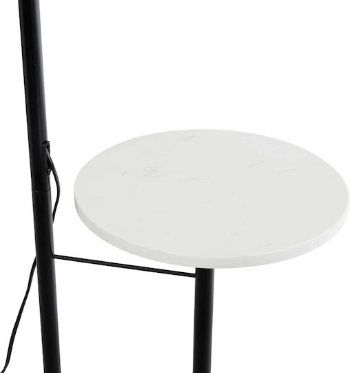 kelvo Lampadar de Podea Î180xL30cm cu Dulie pentru Bec E27 Negru