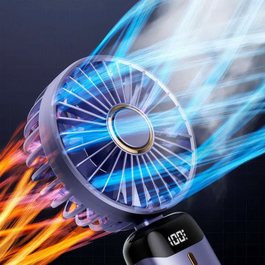 NSP Ventilator de Mână USB cu Apă Pliabil și Baterie Externă Alb