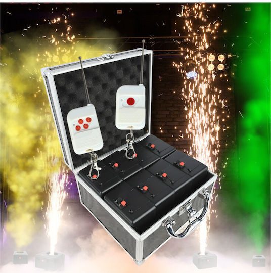 Suprimo Sl8 Wireless System Remote Firing Spark Fountains 8 Receivers Case 2 Remotes