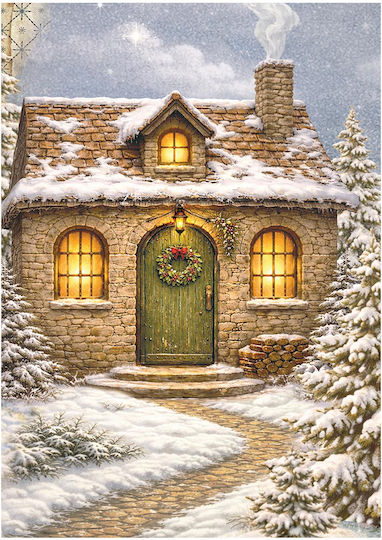 Сет 8 Оризови Хартии Декупаж Stamperia 10.5×14.8см Silent Night