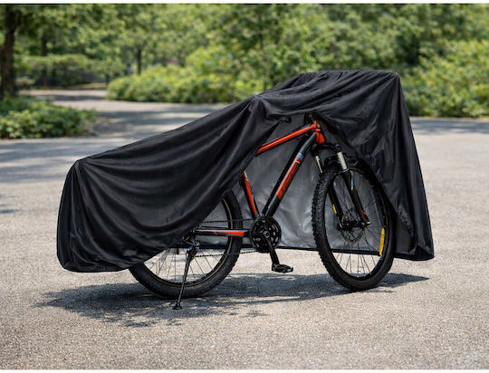 Waterproof Motorcycle Cover 240x130cm UV Protection Size XL Black
