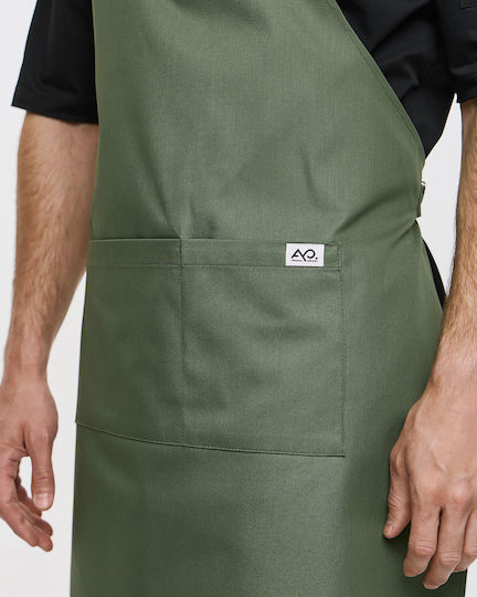 Ayo Șorț de Ospătar / Barista / Barman Corp Întreg Kaki