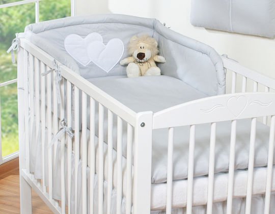 Bobono Πάντα Κλασική Εσωτερική Gray Hearts