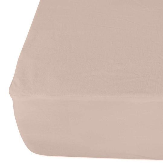 Darymex Wasserdichtes Baby Matratzenschoner Für Krippe Beige Antibakteriell mit Fase 60x120cm Darymex Wasserdichtes Baby Matratzenschoner Für Krippe Beige Antibakteriell mit Fase 60x120cm