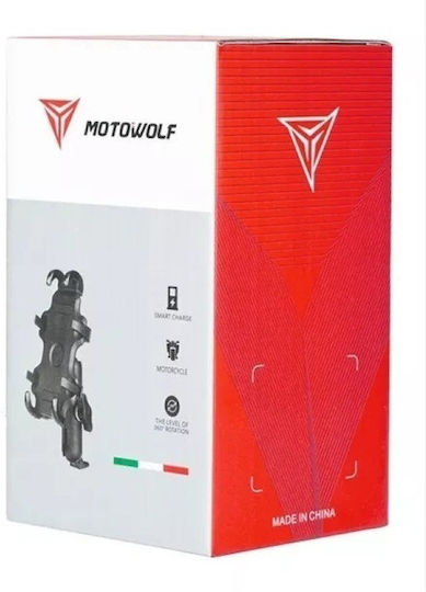 Motorcycle Phone Mount Motowolf Mdl2830 Mirror 023202