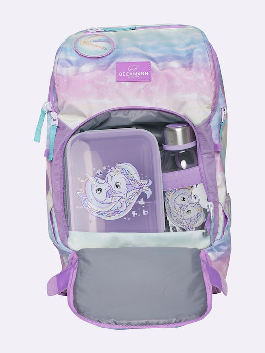 Beckmann Kindergarten School Backpack With Water Bottle Holder Pink 5 Litre