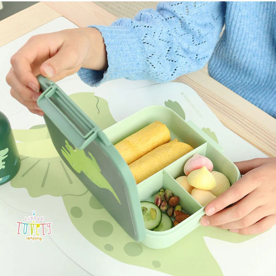 Offer A Little Lovely Company Bento Food Container 900ml & Stainless Steel Bottle 350ml Dinosaur