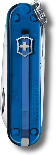 Victorinox Classic Sd Schweizer Armee-Messer Schlüsselanhänger 7 Werkzeuge Blau
