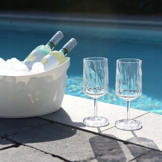 Koziol Club No 9 Set Glasses for White Wine Made of Glass 300ml 2 Pieces