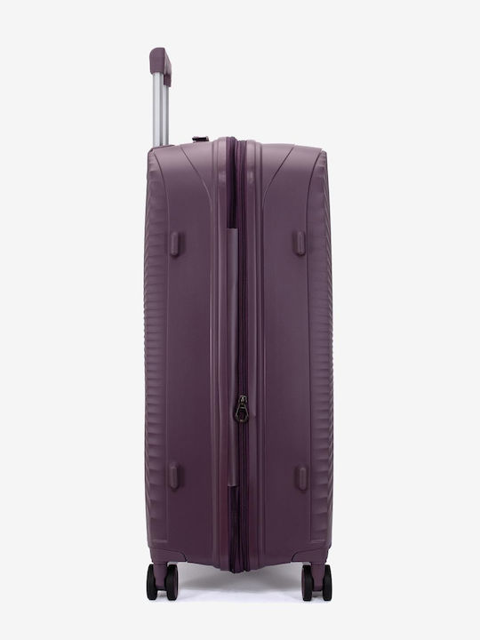 KREAL Valiză de călătorie mare tare Dark Purple înălțime 75 cm