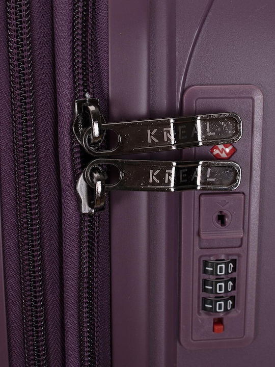 KREAL Valiză de călătorie mare tare Dark Purple înălțime 75 cm