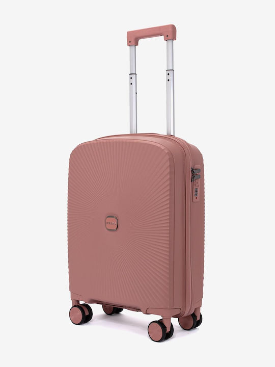 KREAL Reisekoffer Hart Rose Gold Kabine Höhe 55cm