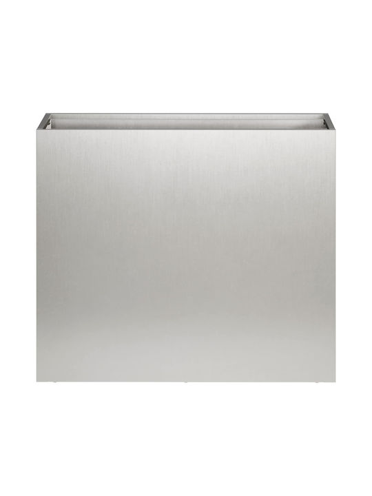 vidaXL Metallic Silver Flower Pot 50x20x40cm