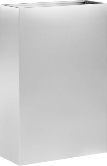 vidaXL Set 2 Metallische Pflanzgefäße Silber