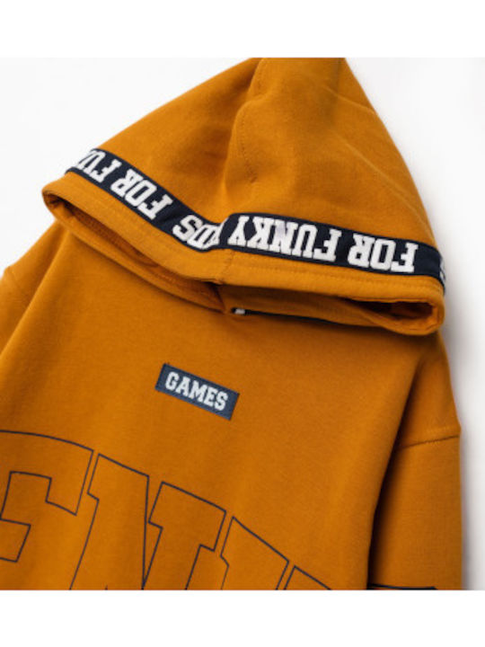 Kids Sweatpants Set Mustard 2 Pieces