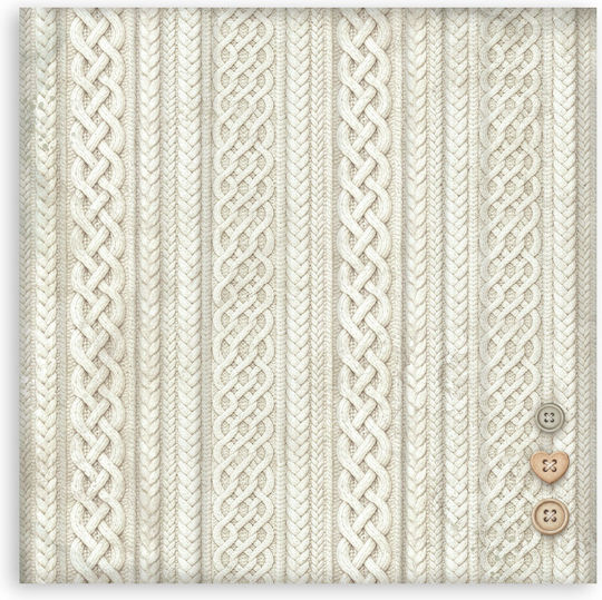 Scrapbooking-Zubehör 22 Stück 20,3×20,3cm Stamperia Weißer Weihnachten