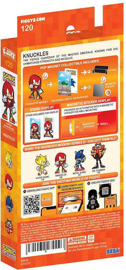 Sonic Hedgehog Modern Figgyz Dekorative Magnete Sammler Knuckles 11 Cm