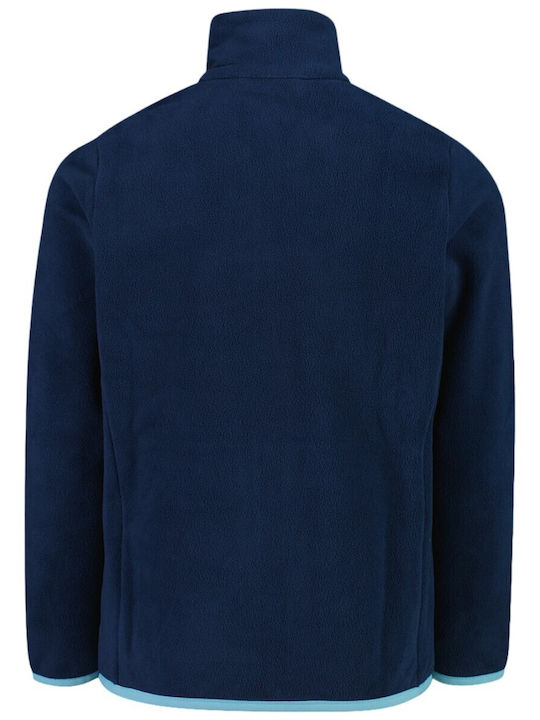 Fleece Bluză Hanorac Pentru Copii Cu Buzunare Albastru Marin