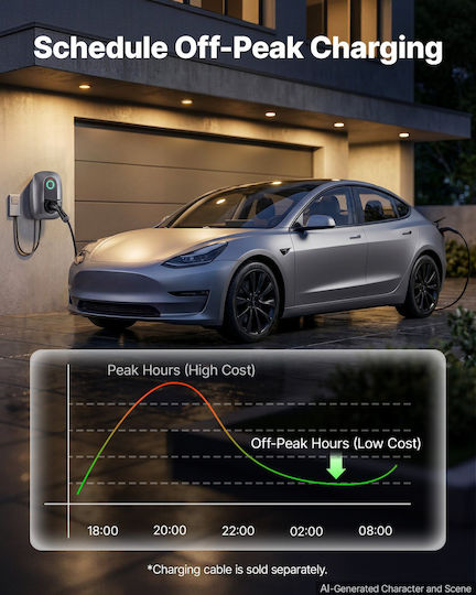 Vevor Wall Mounted Three-Phase 11kW Charging Station with Built-in Cable Type 2 (OZSXJLD11KWCJJ1FR001V8)