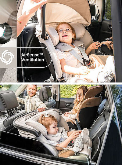 Britax Romer Swivel Grow Max Air Car Seat i-Size with Isofix Warm Caramel
