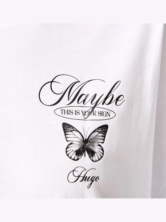 Women's Oversized T-shirt White-Black