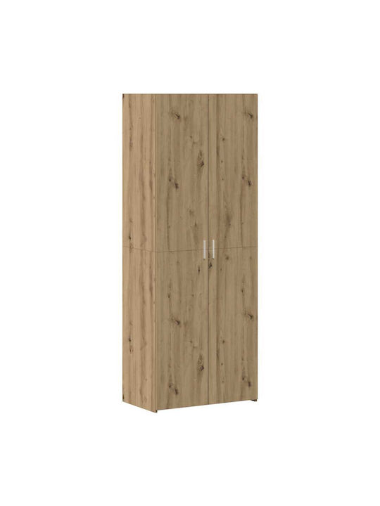Ντουλάπα Γραφείου Ξύλινη Artisan Oak 70x42.5x225cm