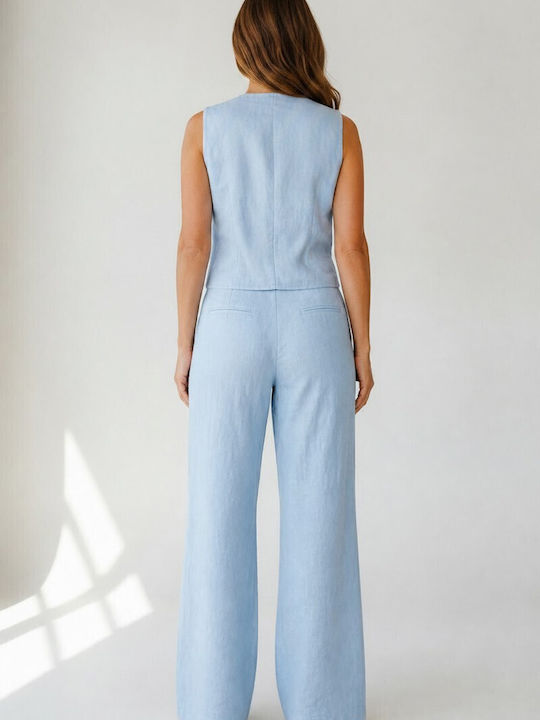 Light Blue Women's Vest 2495lightblue