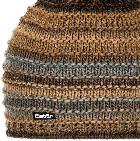 Lux Beanie Women's Knitted Beanie in Brown Colour