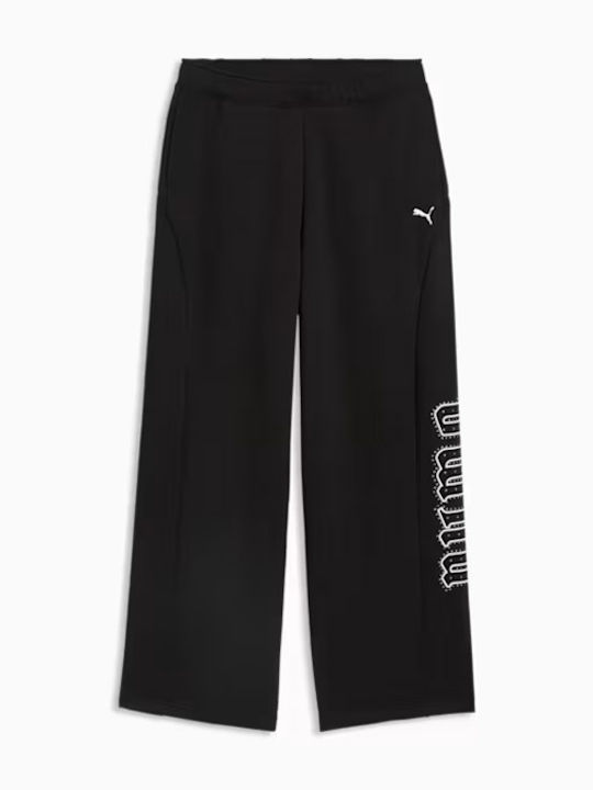 Glam Damen Jogginghose Fleece Schwarz