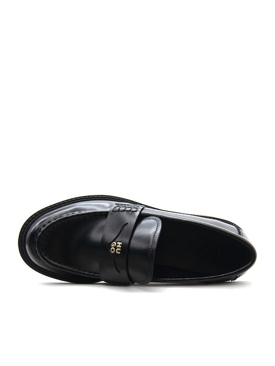 Δερμάτινα Γυναικεία Loafers σε Μαύρο Χρώμα