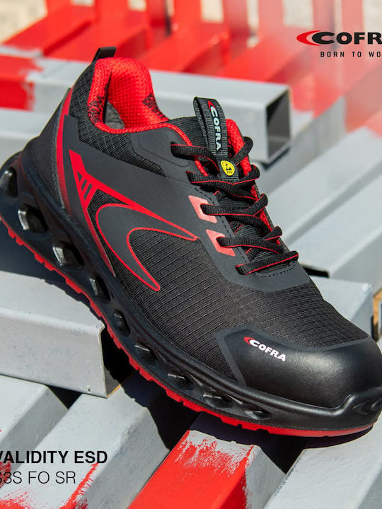 Cofra Waterproof Black Safety Shoe S3S with ESD FO SR Certification