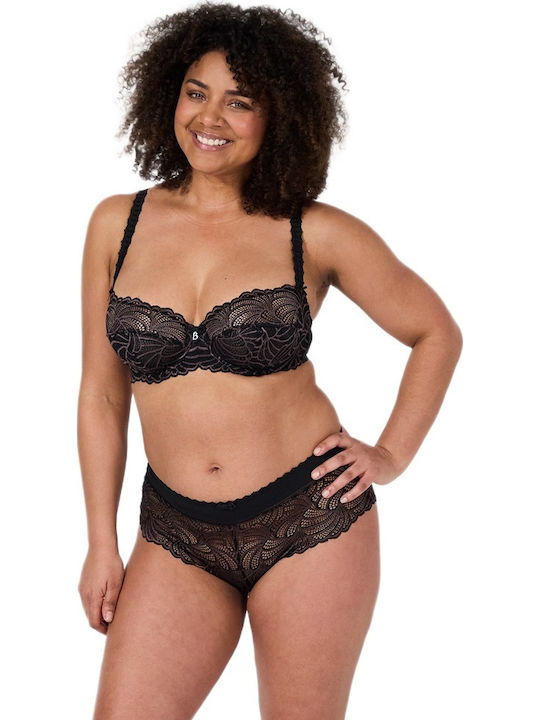 Black Bra without Padding with Underwire