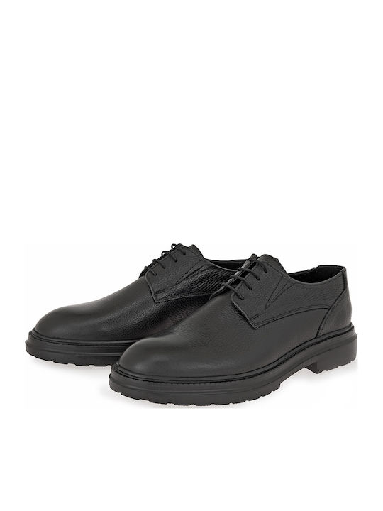 Leather Men's Casual Shoes Black