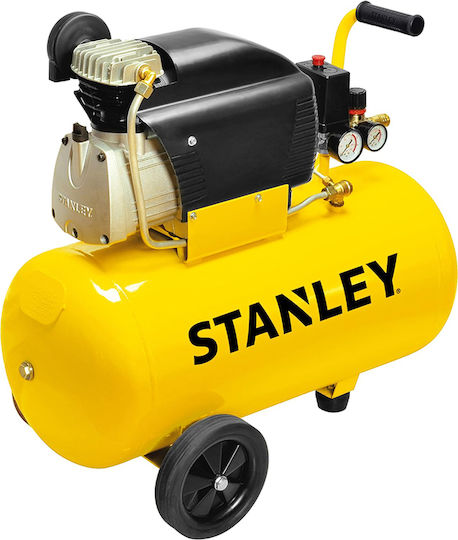 Stanley D210/8/50 Single-Phase Air Compressors 94dB with Power 2hp and Airtank 50lt FCDV404STN006