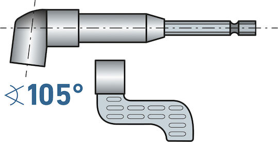 Suport Unghiular Pentru Burghiu 105° 1/4" 140 Mm Magnetic
