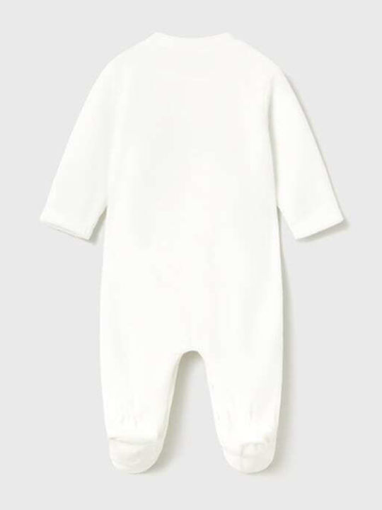 Mayoral Samt Baby-Strampler Hellbraun Set