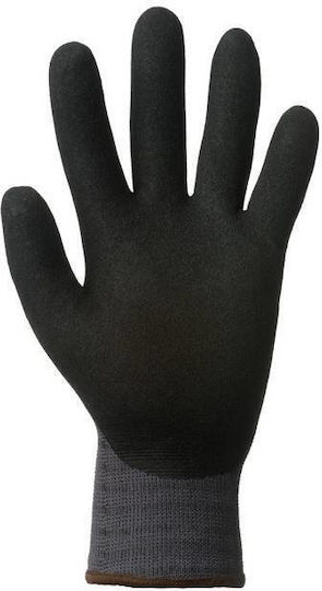 Coverguard Mănuși de Lucru Negre Nitril/Piele 1buc