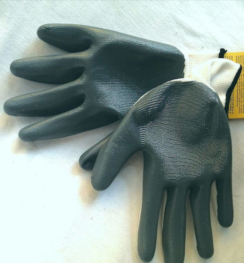 Procera Gloves for Work White Nitrile, Polyester/Leather 1pcs