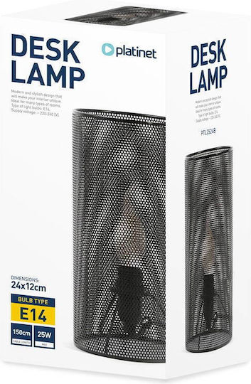 Platinet Decorative Lamp with Socket for Bulb E14 Black