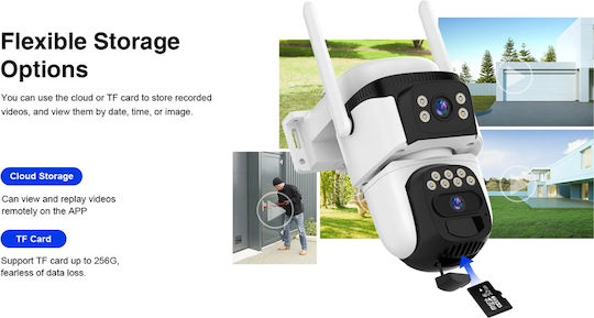 Vstarcam BG621DR IP Surveillance Camera 4G Full HD+ 3MP Waterproof Battery with Microphone and 4mm Lens