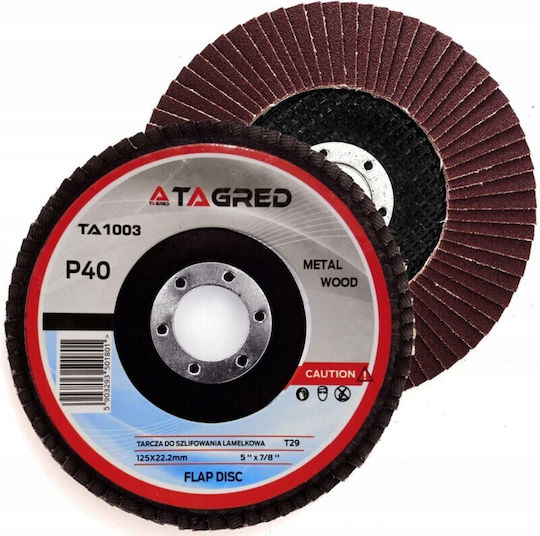 Metal Schleifscheibe Tagred Ta1003 125mm/22.2mm P40