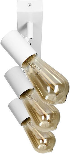 Orno Triple Spot with Socket E27 in White Color