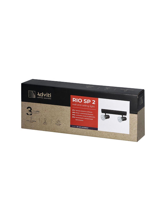 Orno Single Spot with Socket E27 in Black Color