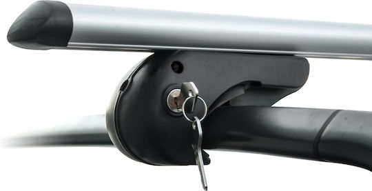 Menabo Aluminum Roof Bars Brio 120 Cm Silver Color Hyundai Matrix 5 Doors 2001>2008 Raised Rails Parallel Bars Set 2 Pcs 4000/mb Mp.4000/mb-120