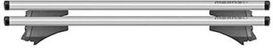 Menabo Aluminum Roof Bars Blade M Silver 118 Cm End Alfa High Dacia Duster I 5 Doors 2013>2018 Raised Rails 2 Pieces 12920/mb Mp.12920/mb-3