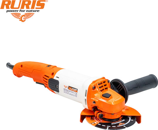 Ruris Ra1100v – Polizor Unghiular 1000 W Disc 125 Mm Viteză Variabilă 3000-11000 Rpm 230 V